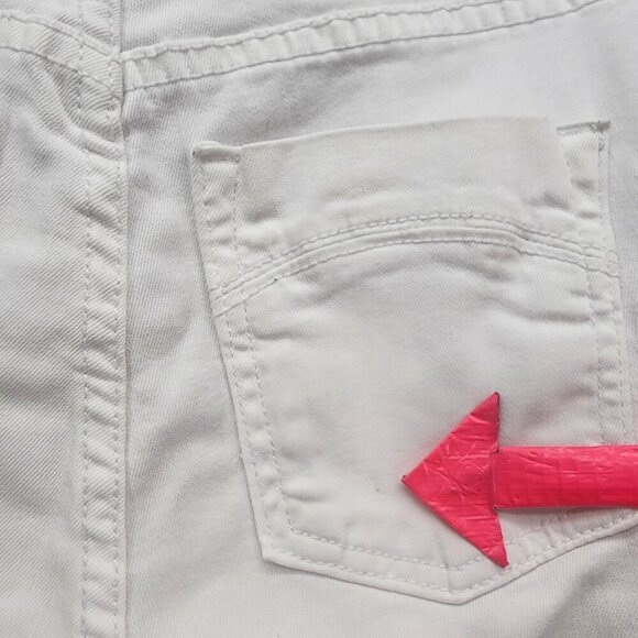 Free People Hi-Rise White Denim Skinny Jeans Womens 26 - Picture 6 of 8